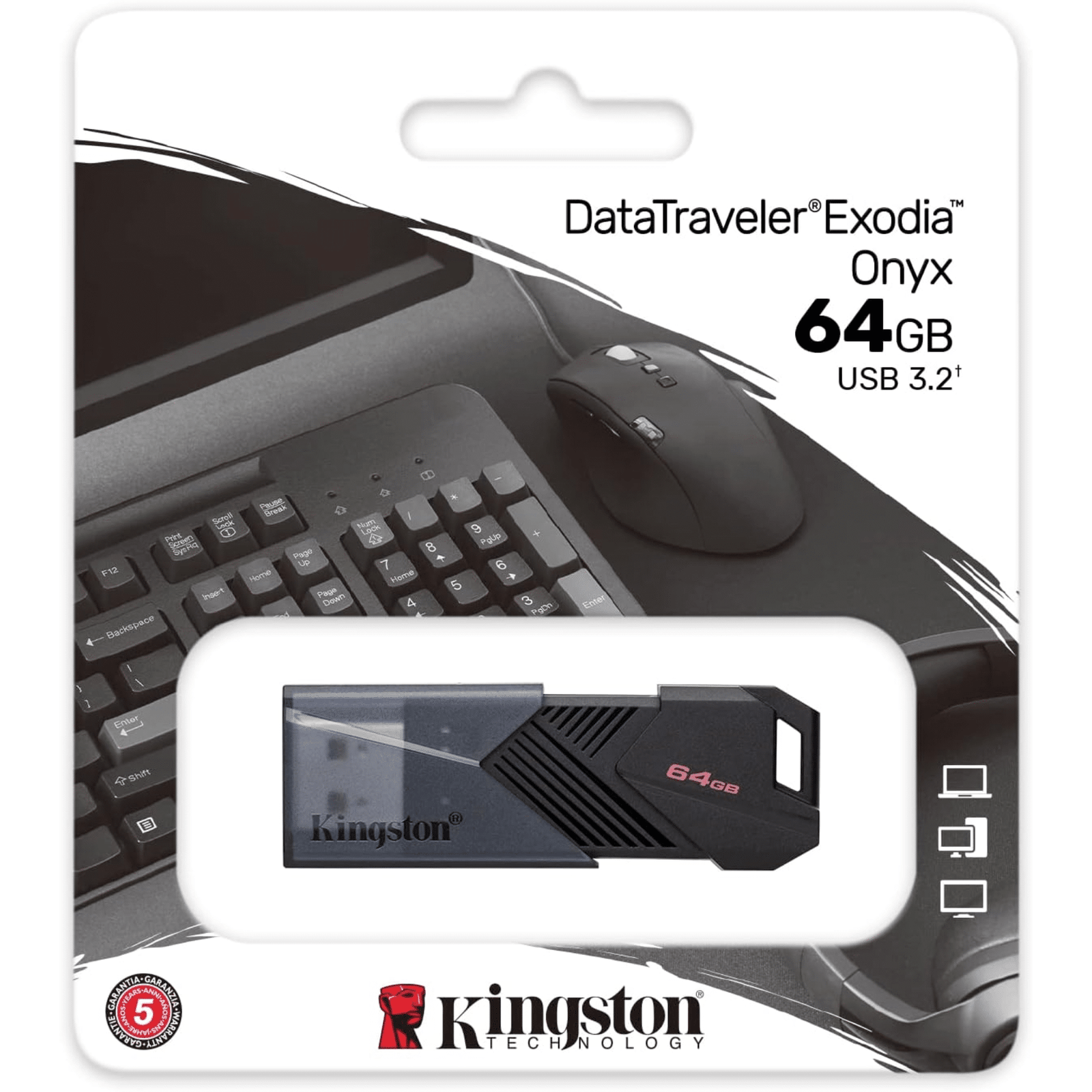 Kingston DataTraveler Onyx - Unidad flash USB - 64 GB