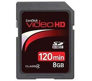 SanDisk 8GB Video HD Class-4 SDHC Card