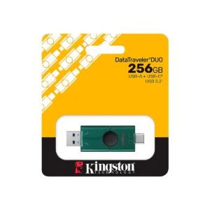 Pendrive Kingston 256GB DataTraveler DUO USB-A USB-C Tapa Deslizante