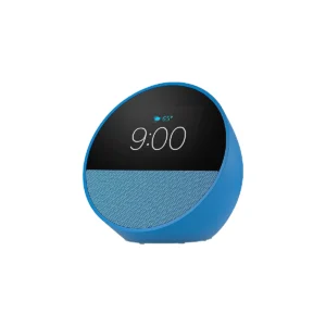 Reloj despertador inteligente Amazon Echo Spot con sonido vibrante y Alexa Ocean Blue